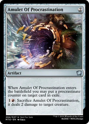 Card: Amulet Of Procrastination