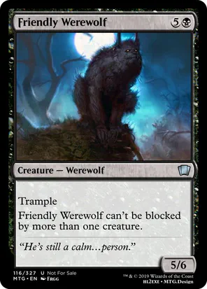 Card: Friendly Werewolf