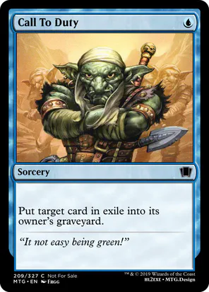 Card: Call To Duty