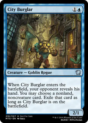 Card: City Burglar