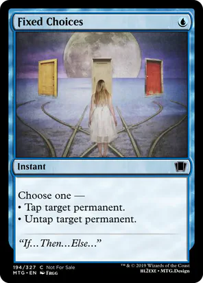 Card: Fixed Choices