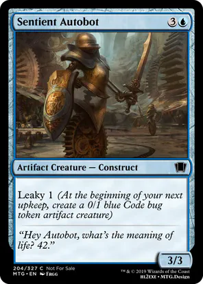 Card: Sentient Autobot