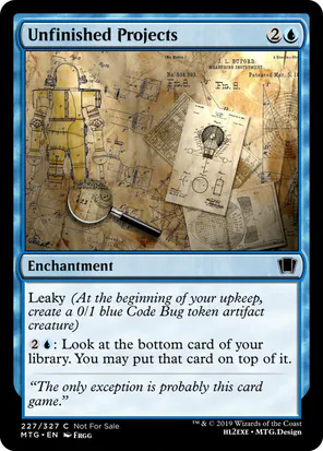 Card: Unfinished Projects