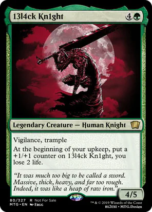 Card: 13l4ck Kn1ght