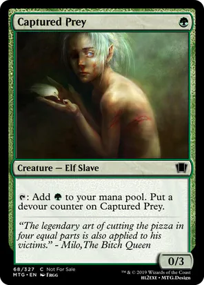 Card: Captured Prey