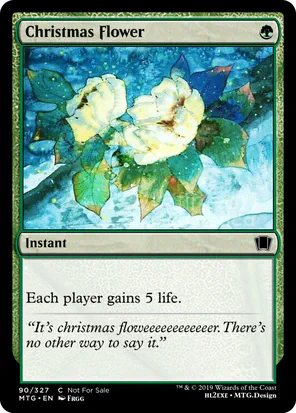 Card: Christmas Flower