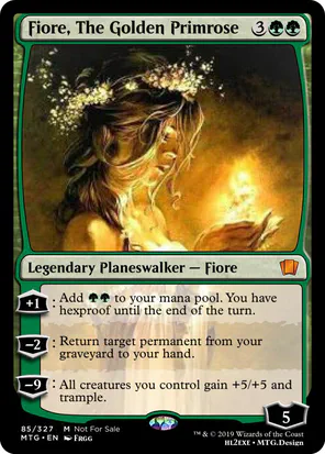 Card: Fiore, The Golden Primrose
