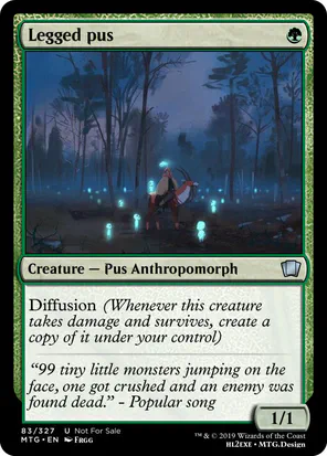 Card: Legged pus