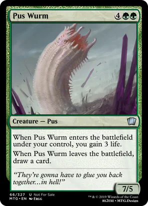Card: Pus Wurm