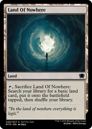 Card: Land Of Nowhere