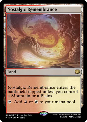 Card: Nostalgic Remembrance