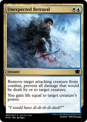 Card: Unexpected Betrayal