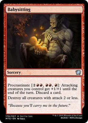 Card: Babysitting