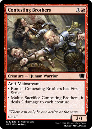 Card: Contesting Brothers
