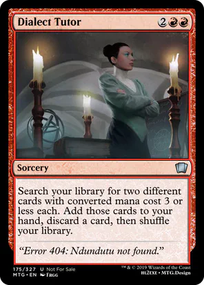 Card: Dialect Tutor