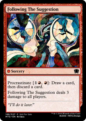 Card: Following The Suggestion