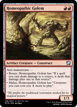 Card: Homeopathic Golem