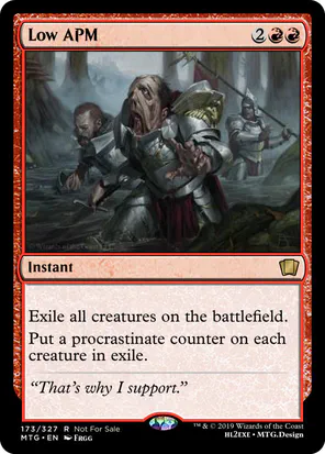 Card: Low APM
