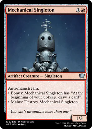 Card: Mechanical Singleton