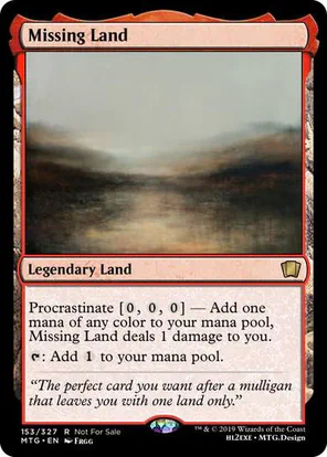 Card: Missing Land