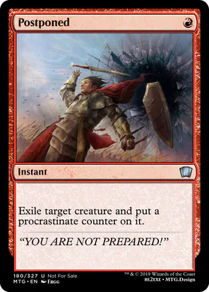 Card: Postponed