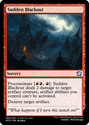Card: Sudden Blackout