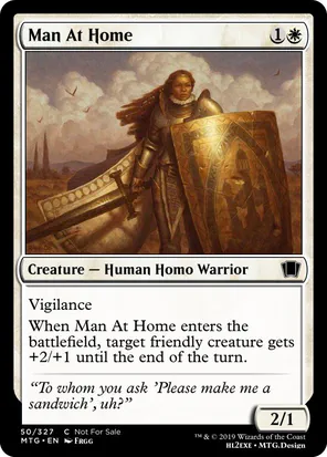 Card: Man At Home