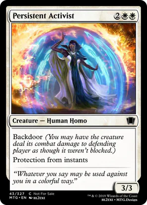 Card: Persistent Activist